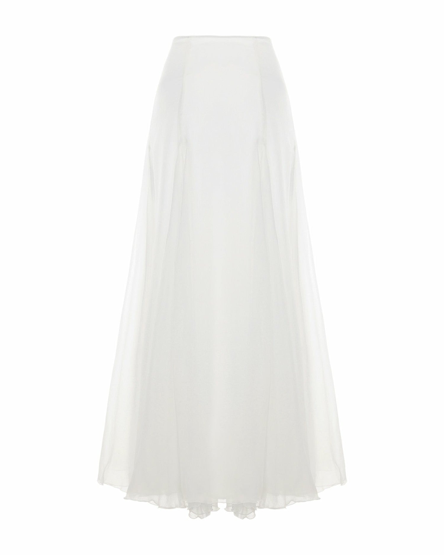Nana Jacqueline Valencia Skirt: White Maxi Skirt for Bridal Shower White