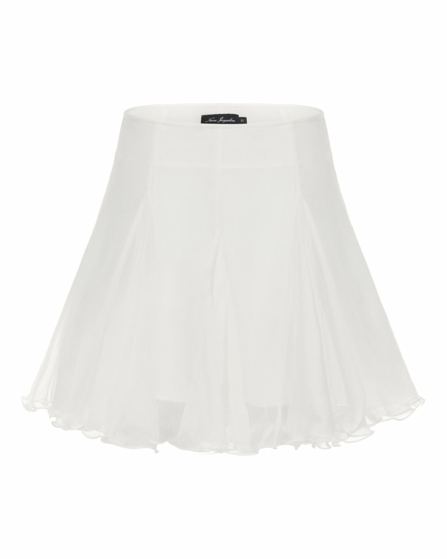 Nana Jacqueline Verena Skirt: White Mini Skirt for Bridal Shower White