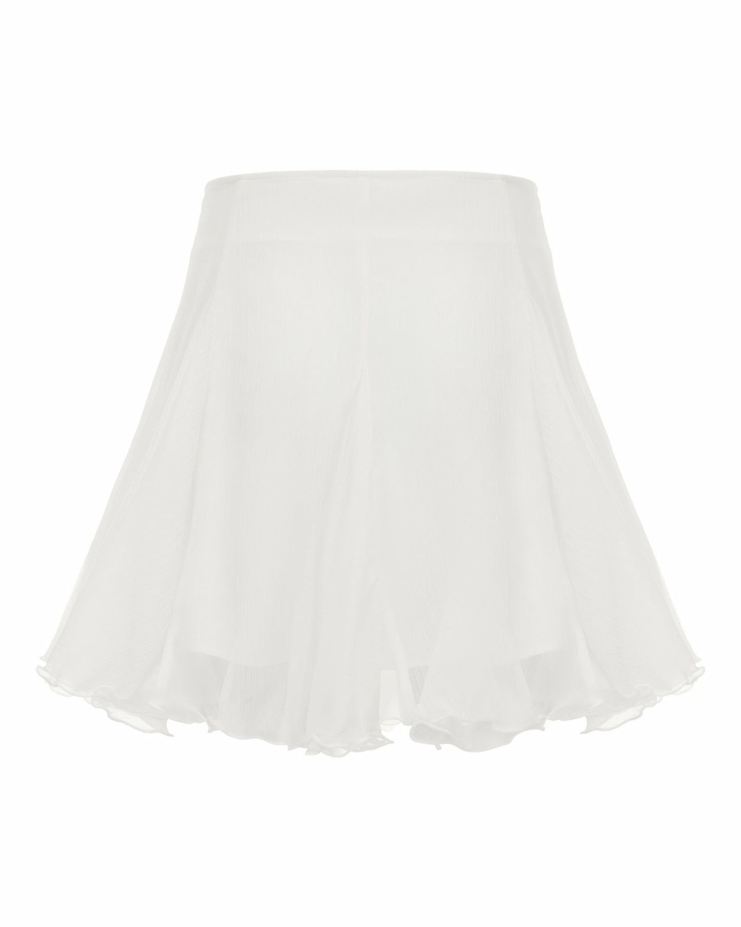 Nana Jacqueline Verena Skirt: White Mini Skirt for Bridal Shower White