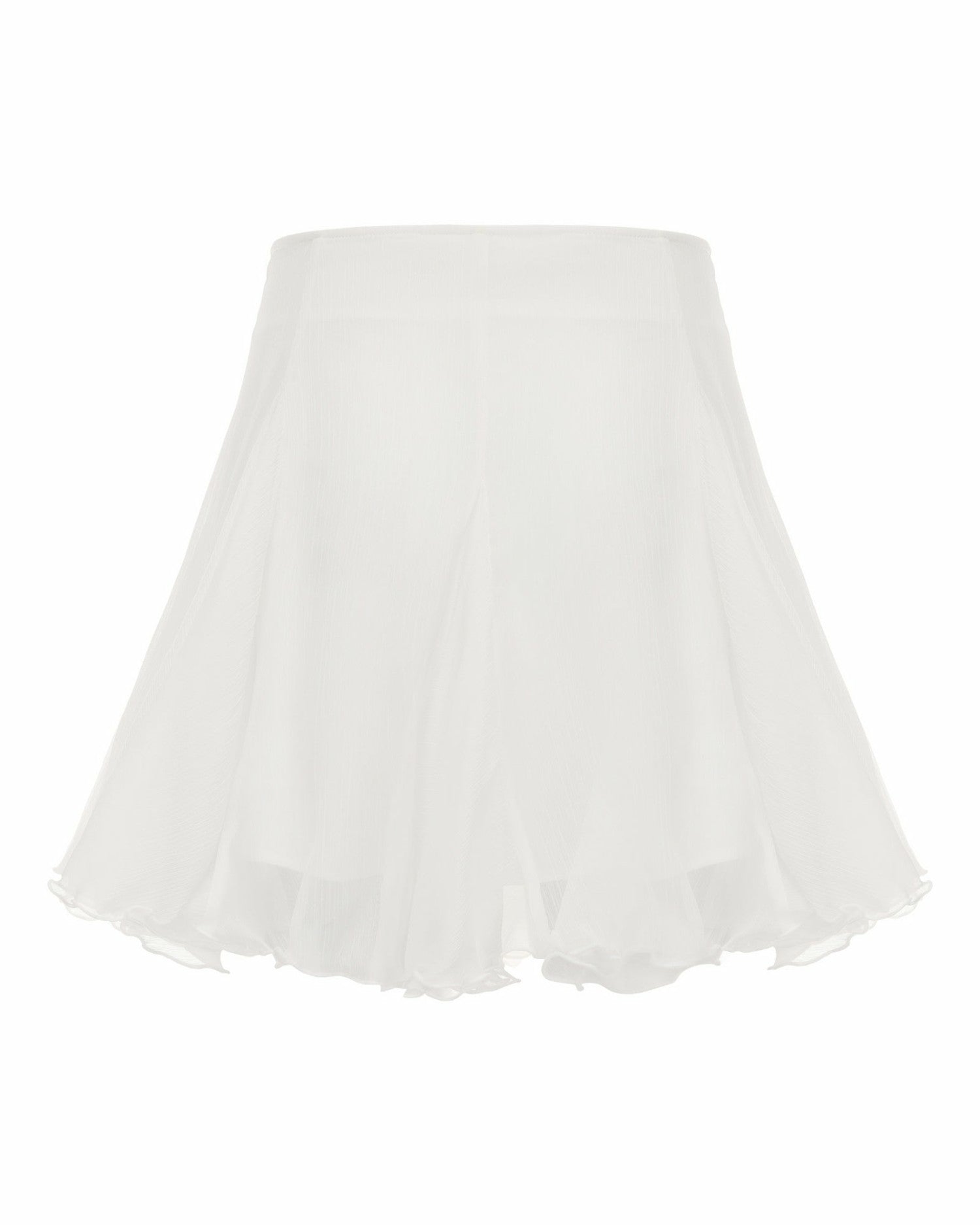 Nana Jacqueline Verena Skirt: White Mini Skirt for Bridal Shower White