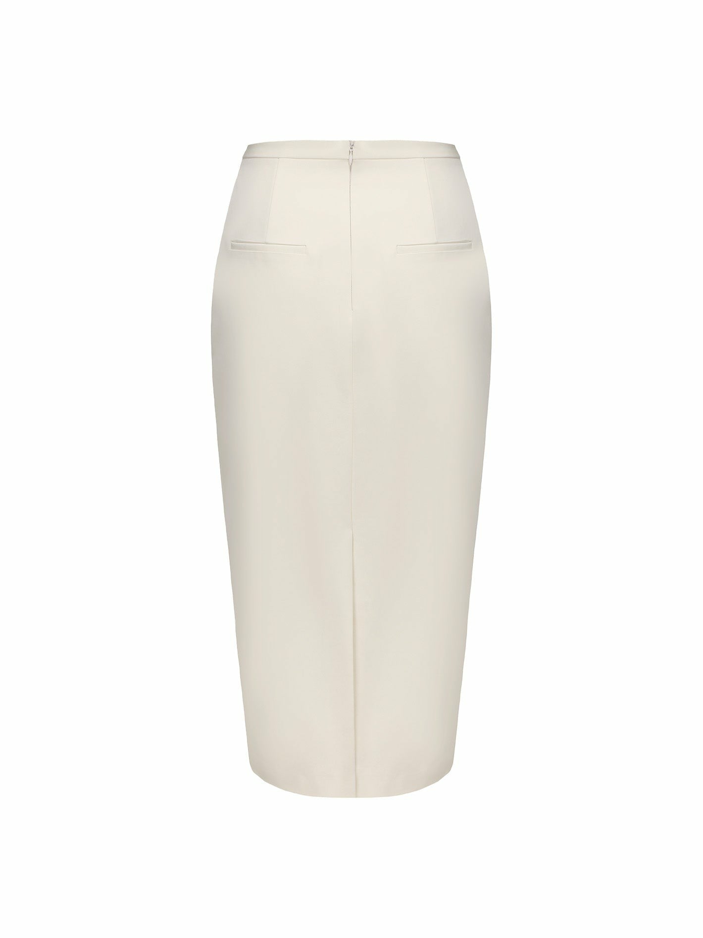 Nana Jacqueline Claira Skirt: Off-White Midi Skirt for Bridal Shower Off-white