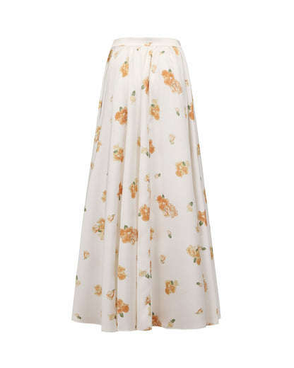 Nana Jacqueline Theodora Skirt: Floral Maxi Skirt for Garden Party Floral