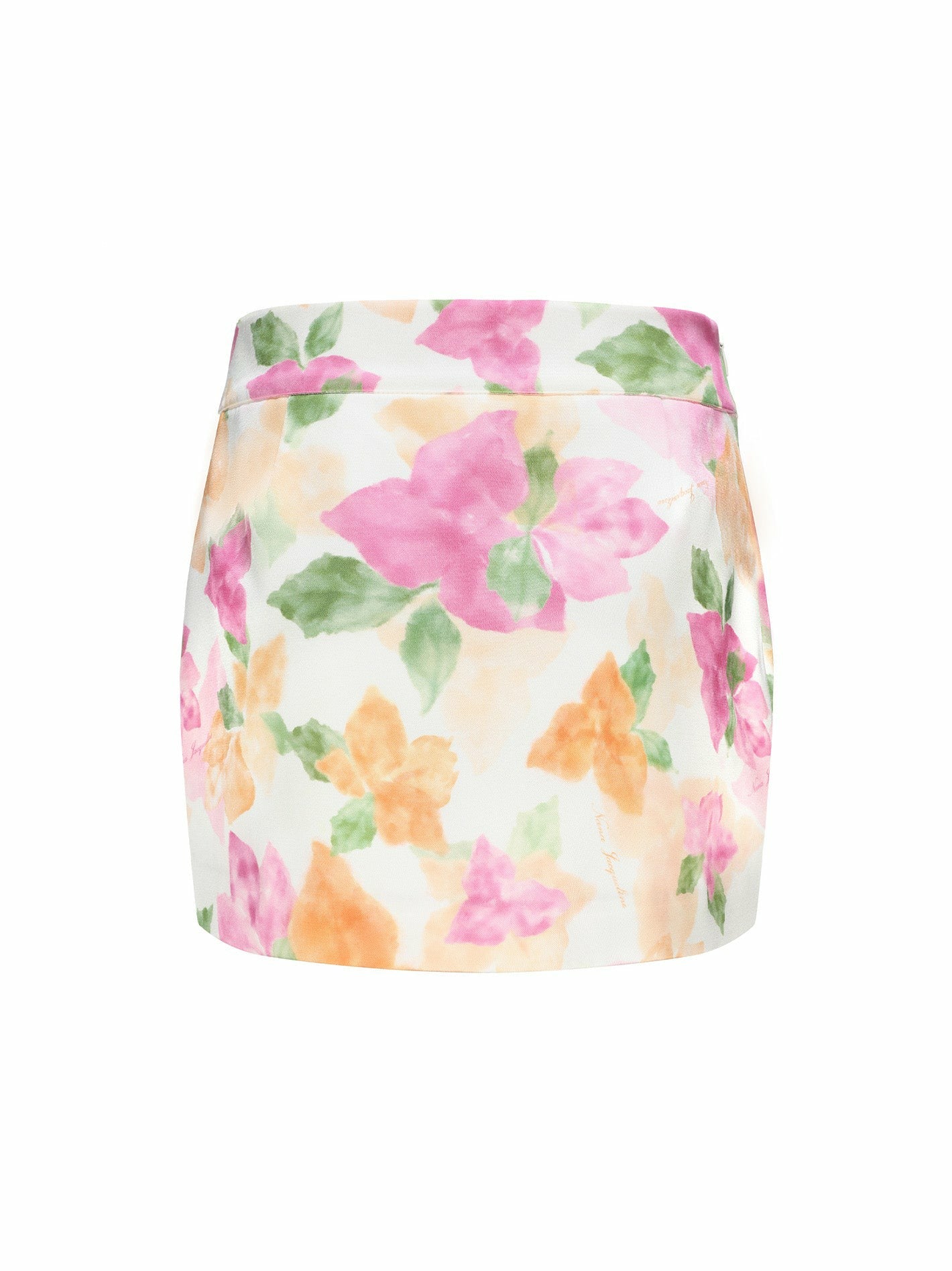Nana Jacqueline Emilia Satin Skirt: Floral Mini Skirt for Birthday Celebration Floral