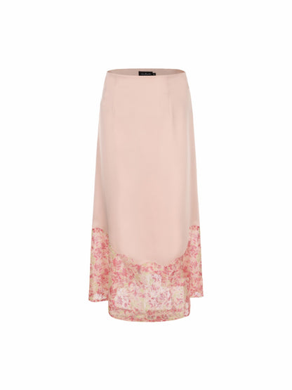 Nana Jacqueline Mia Skirt: Pink Midi Skirt for Garden Party Pink
