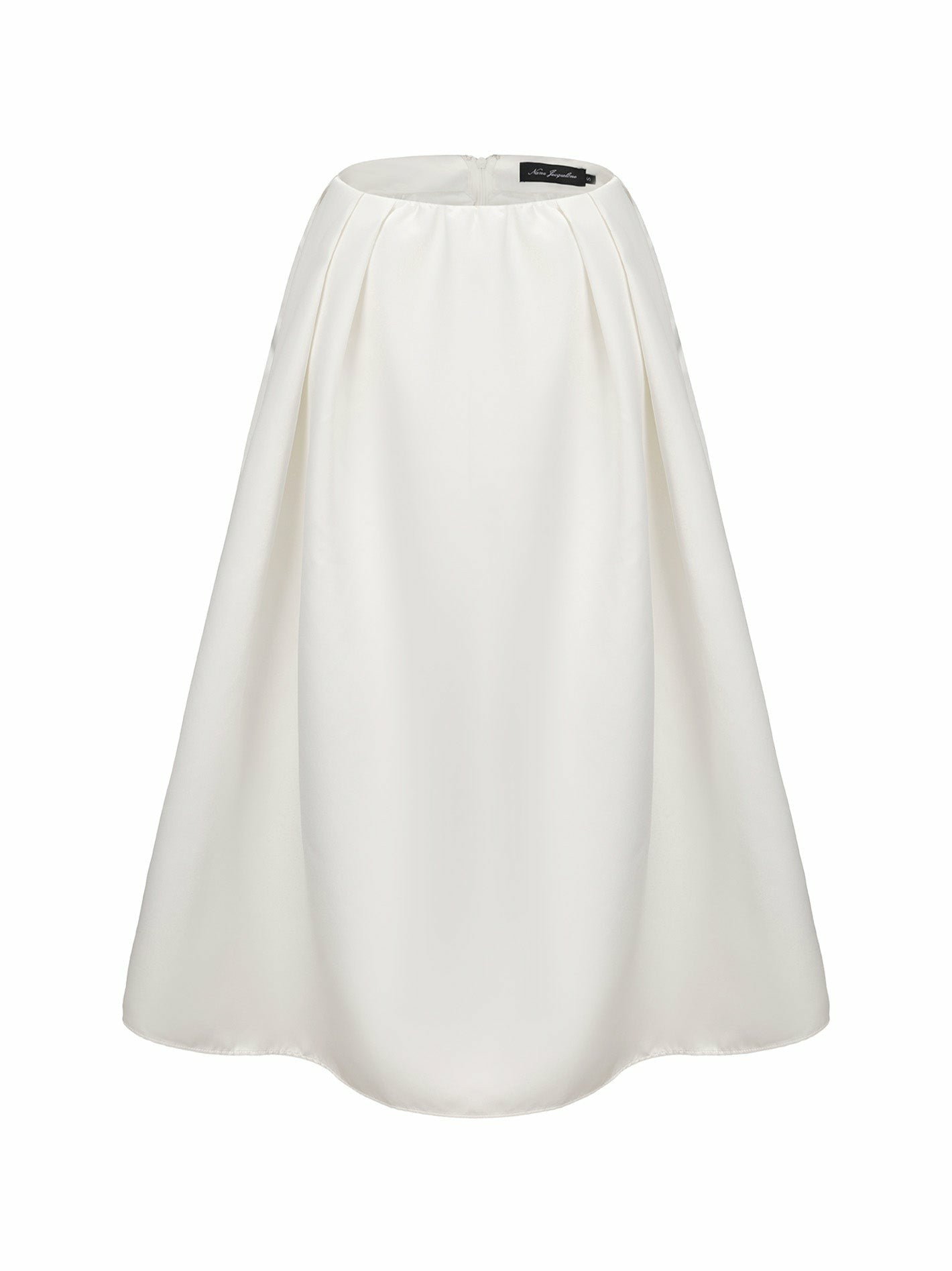 Nana Jacqueline Sadie Skirt: White Midi Skirt for Bridal Shower White