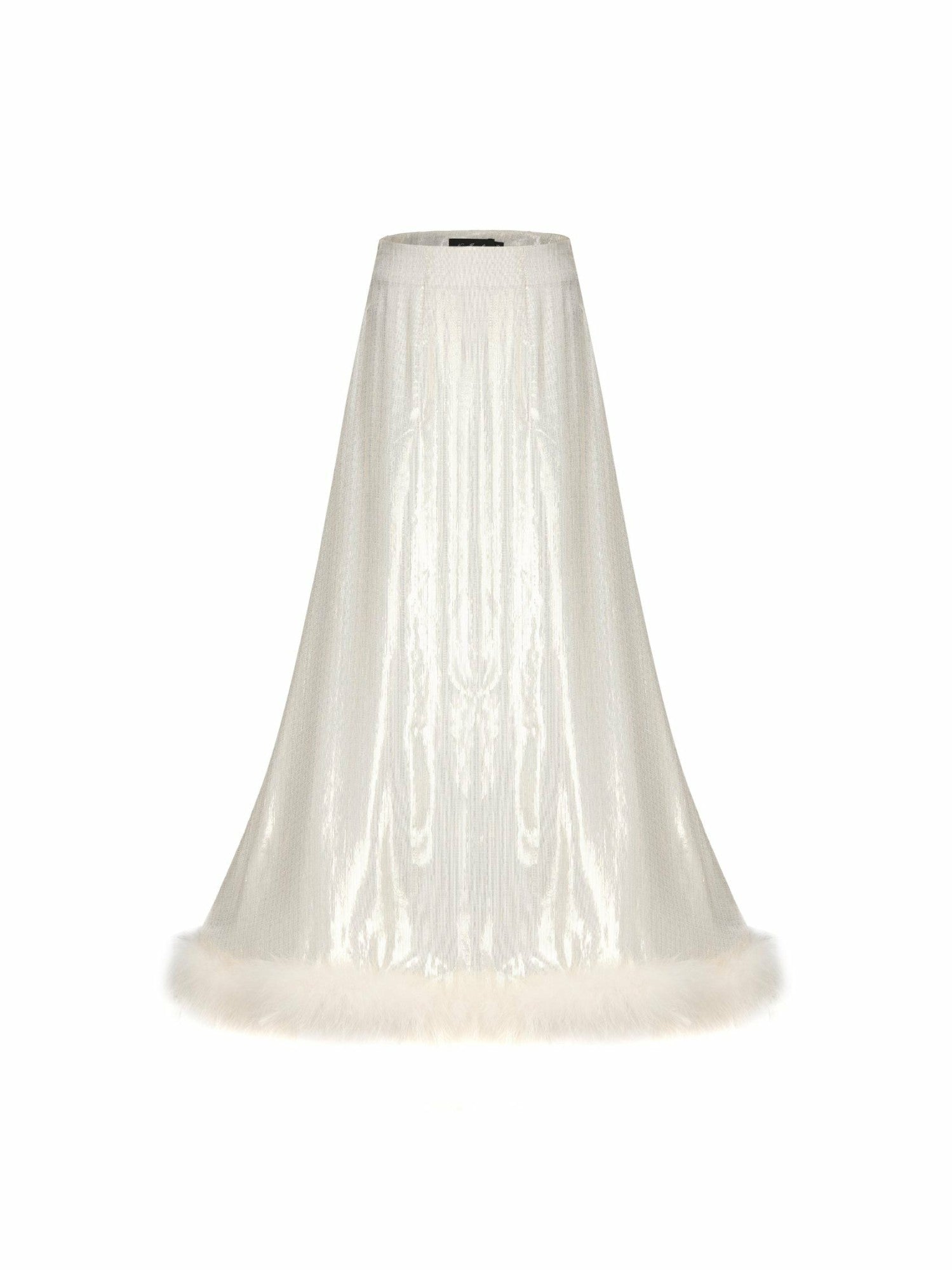 Nana Jacqueline Christina Velvet Skirt: White Skirt for Engagement Party White