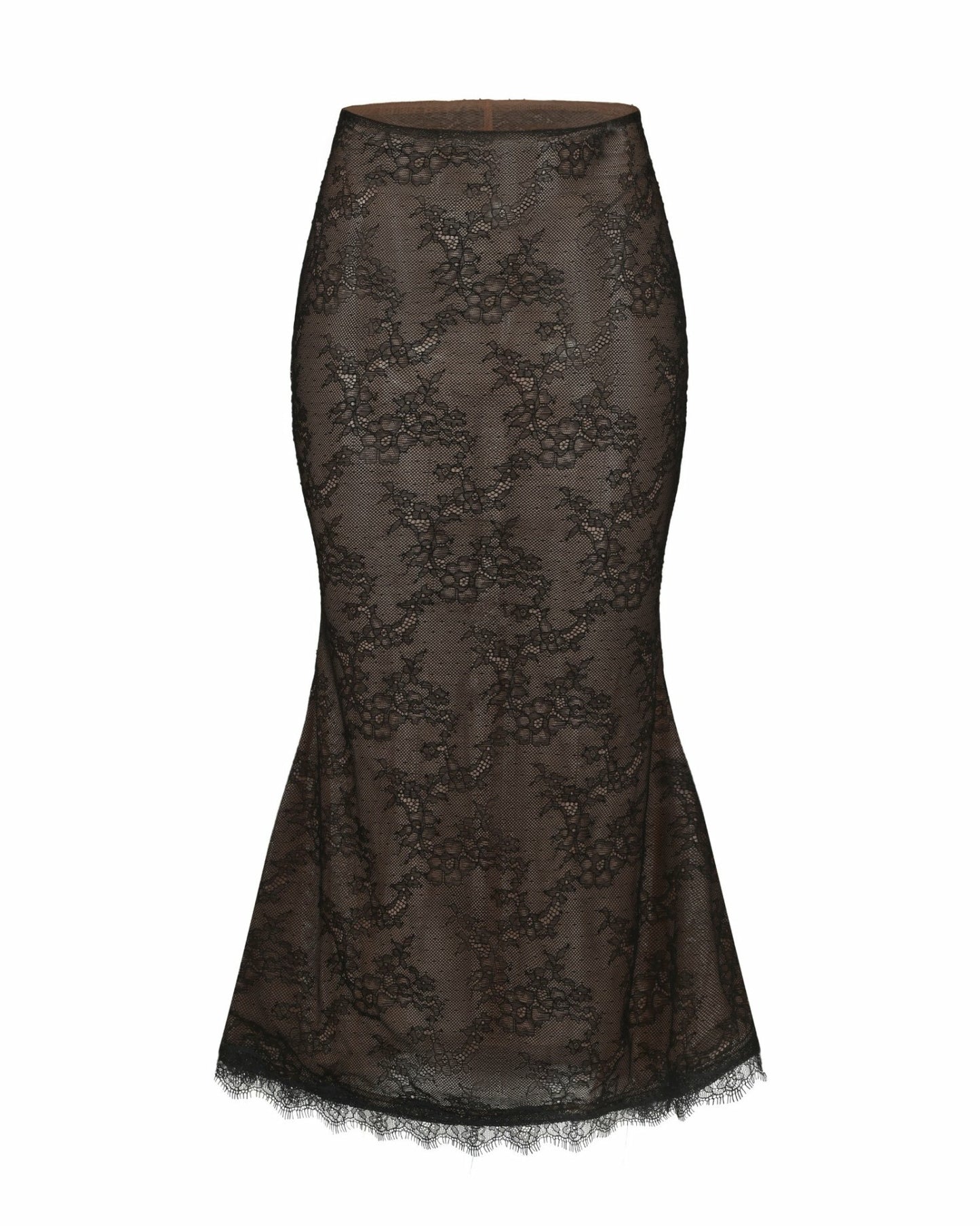 Nana Jacqueline Evelina Skirt: Black Midi Skirt for Cocktail Party Black