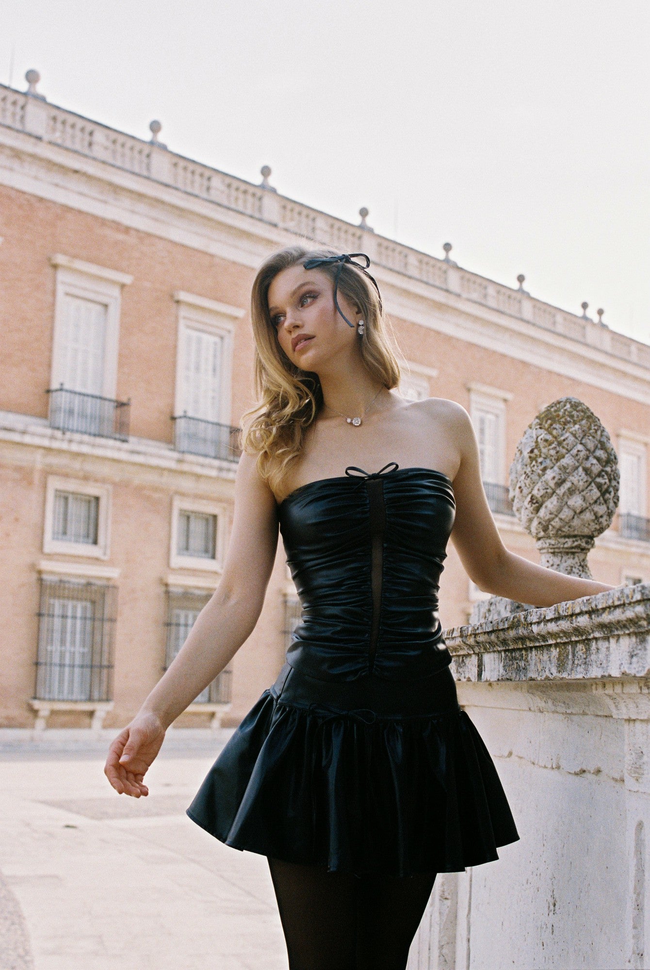 Nana Jacqueline Zinnia Skirt: Black Mini Skirt for Date Night Black