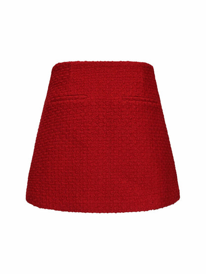 Nana Jacqueline Marlee Skirt: Red Skirt for Holiday Party Red