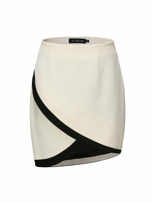 Nana Jacqueline Brooke Skirt: Beige Skirt for Date Night Beige
