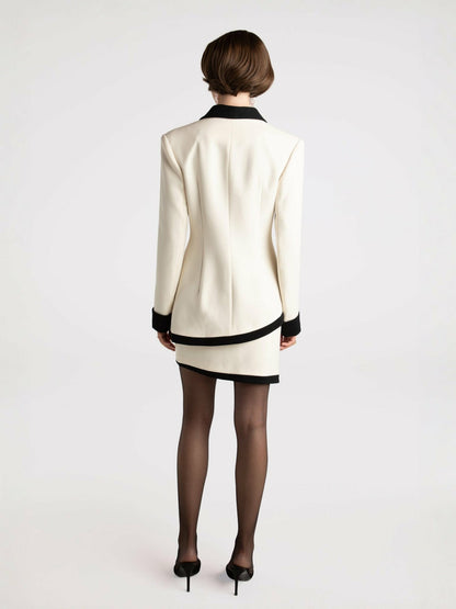 Nana Jacqueline Brooke Skirt: Beige Skirt for Date Night Beige