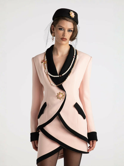 Nana Jacqueline Brooke Skirt: Pink Mini Skirt for Date Night Pink