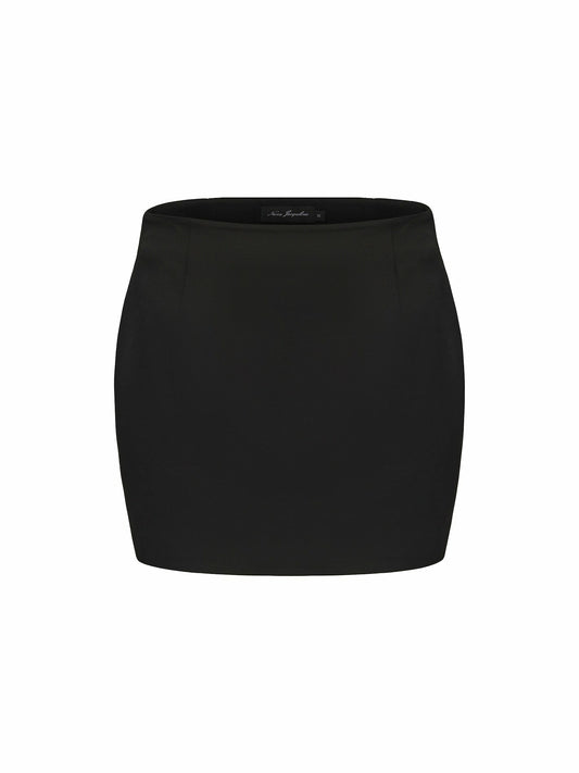 Nana Jacqueline Tiffani Skirt: Black Mini Skirt for Date Night Black