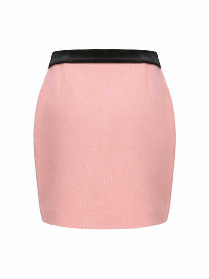 Nana Jacqueline Nadia Skirt: Pink Mini Skirt for Birthday Celebration Pink