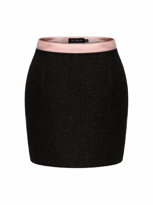 Nana Jacqueline Nadia Skirt: Black Mini Skirt for Date Night Black