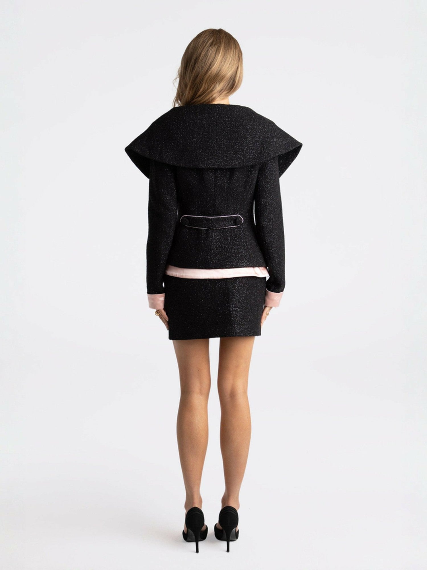 Nana Jacqueline Nadia Skirt: Black Mini Skirt for Date Night Black