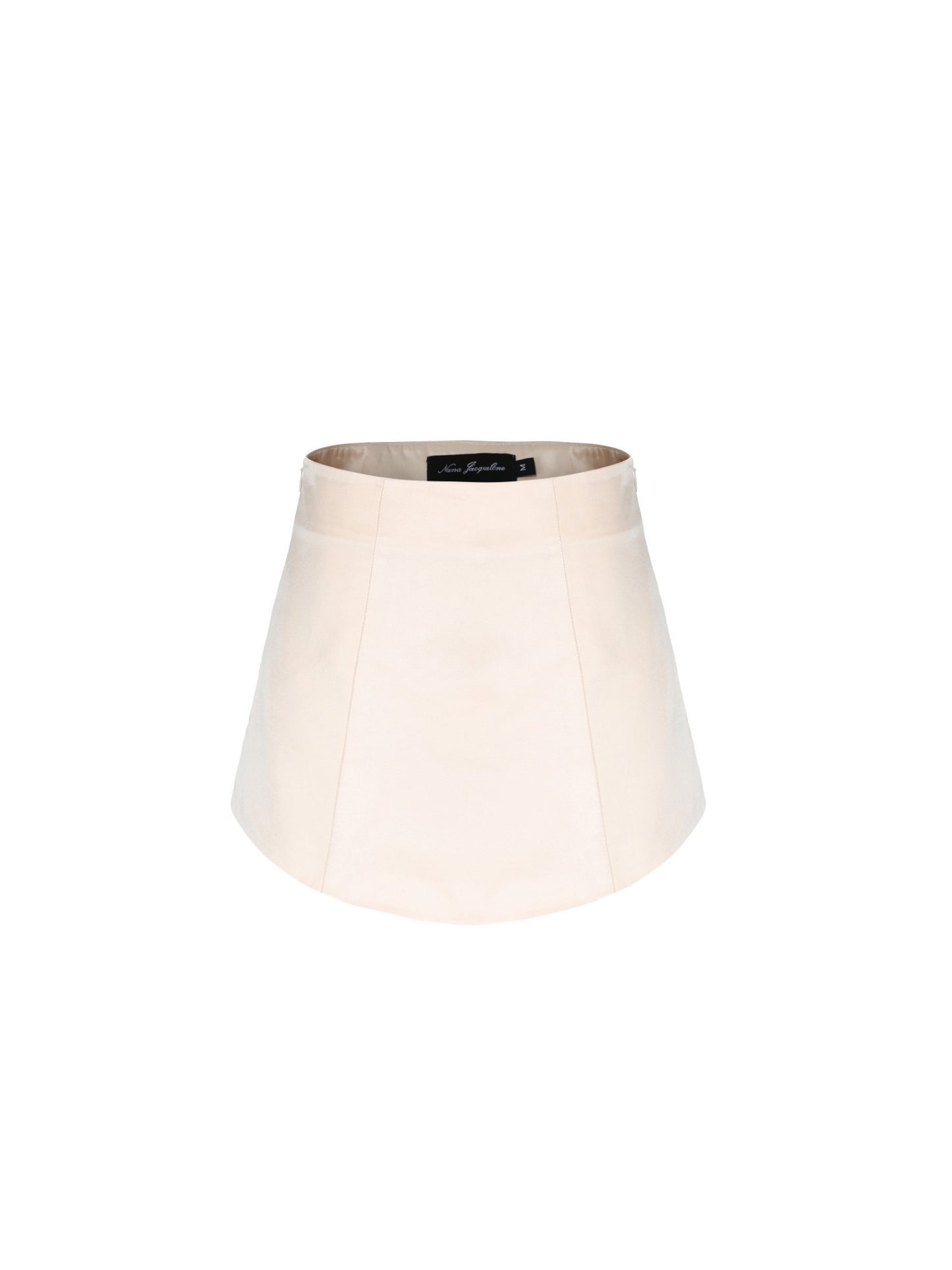 Nana Jacqueline Kylie Satin Skirt: Champagne Mini Skirt for Date Night Champagne