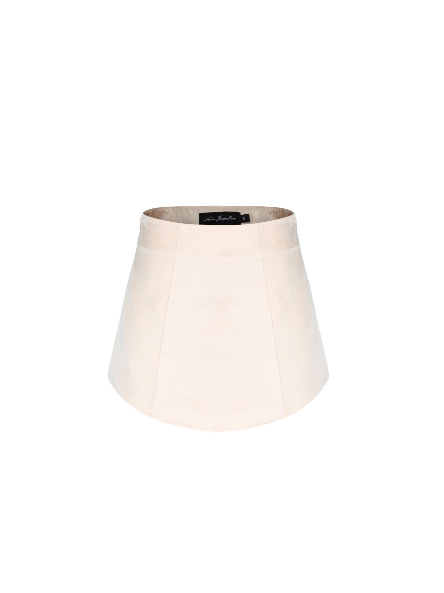 Nana Jacqueline Kylie Satin Skirt: Champagne Mini Skirt for Date Night Champagne