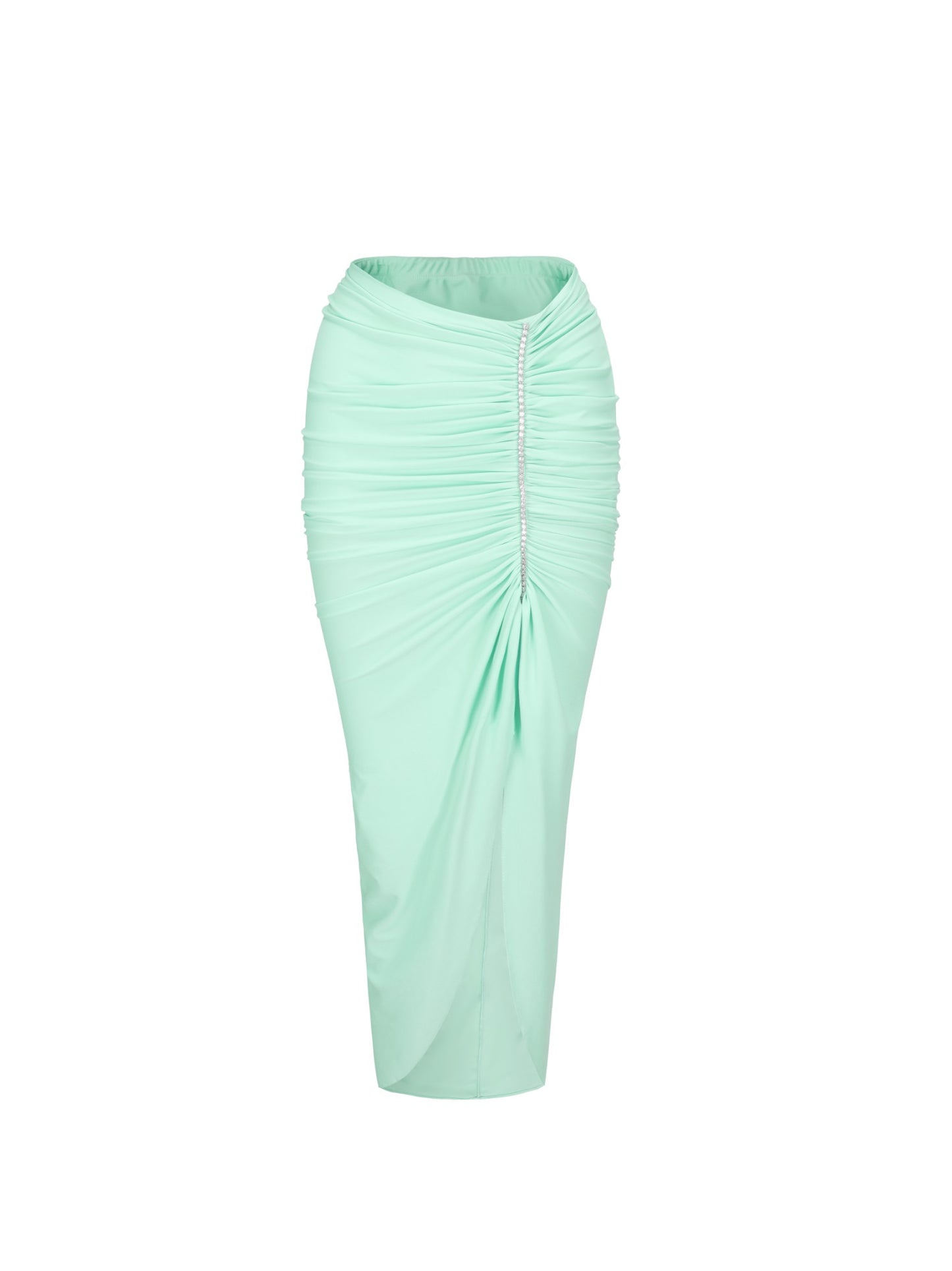 Nana Jacqueline Millie Skirt: Green Maxi Skirt for Vacation Dinner Green