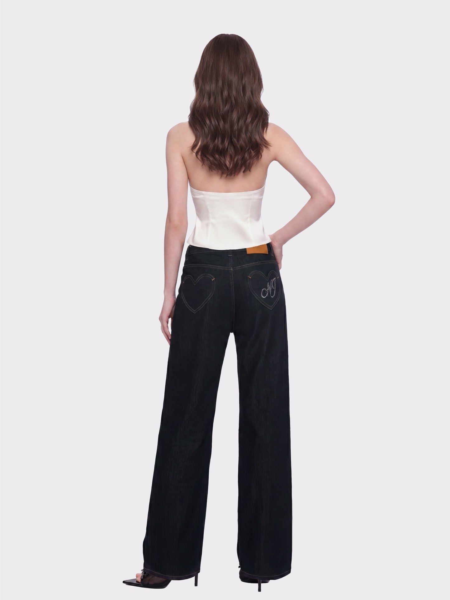 Nana Jacqueline Catalina Wide-Leg Blue Jeans Dark Blue