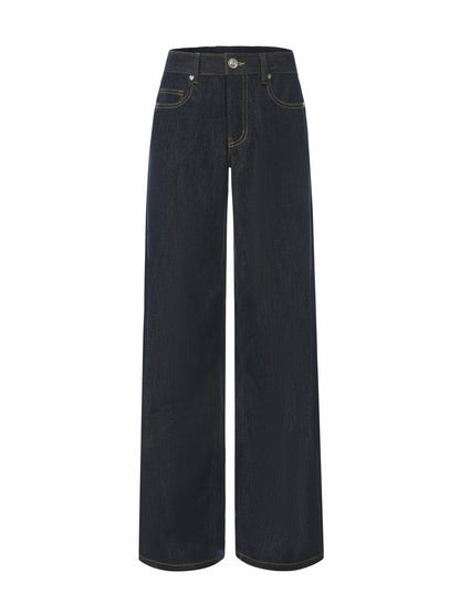 Nana Jacqueline Catalina Wide-Leg Blue Jeans Dark Blue