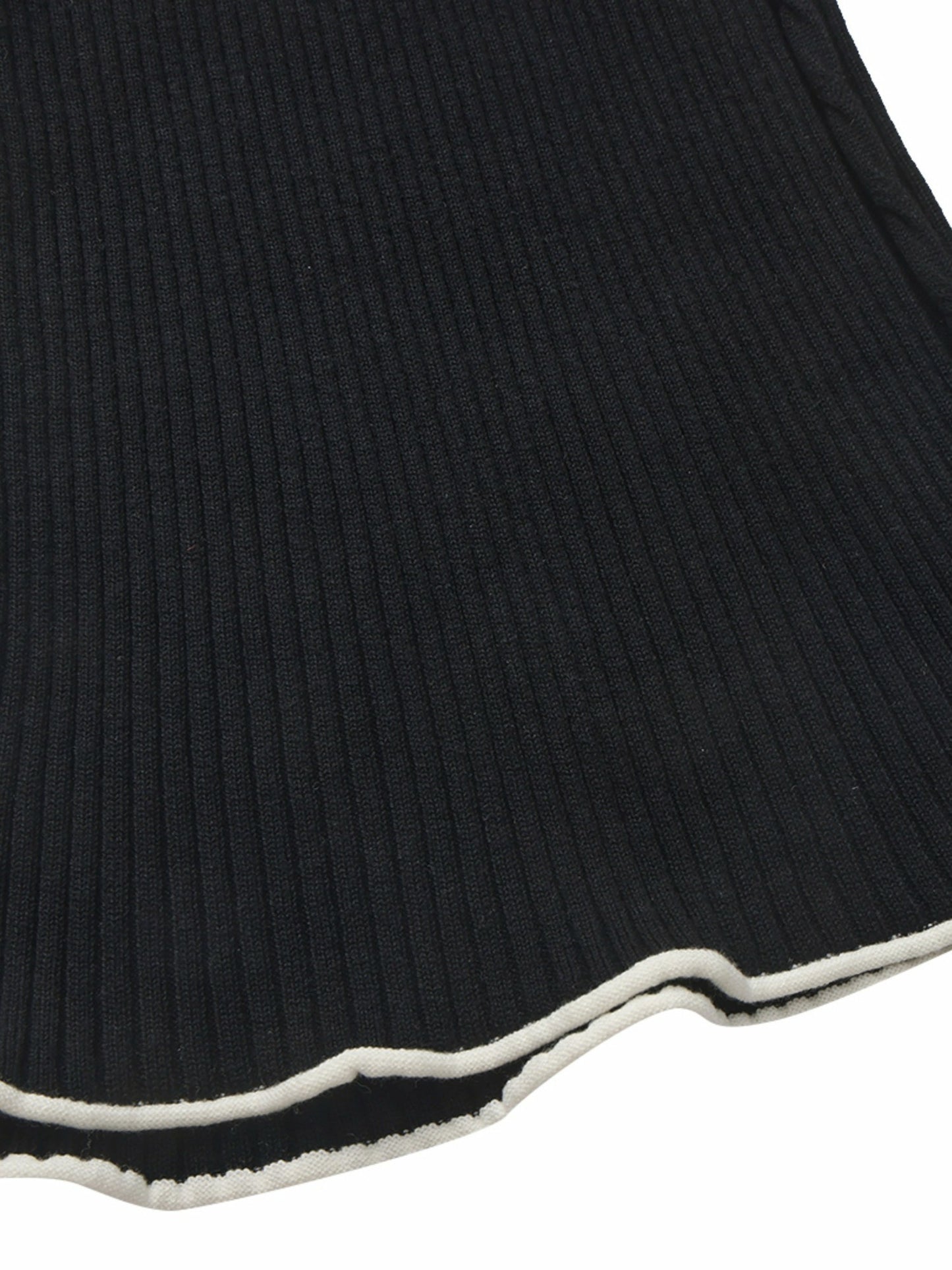 Nana Jacqueline Charlotte Contrast-Waist Black Pants Black