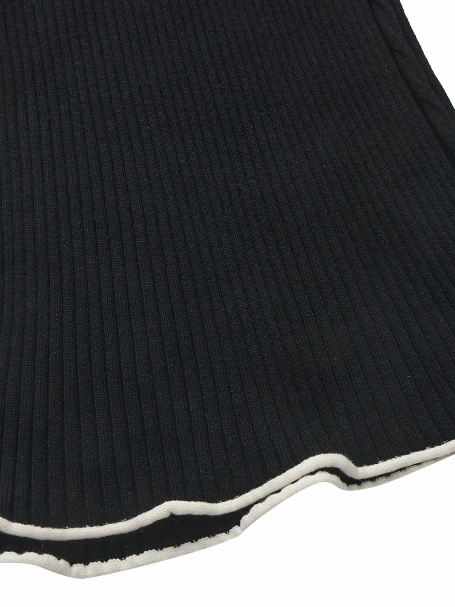 Nana Jacqueline Charlotte Contrast-Waist Black Pants Black