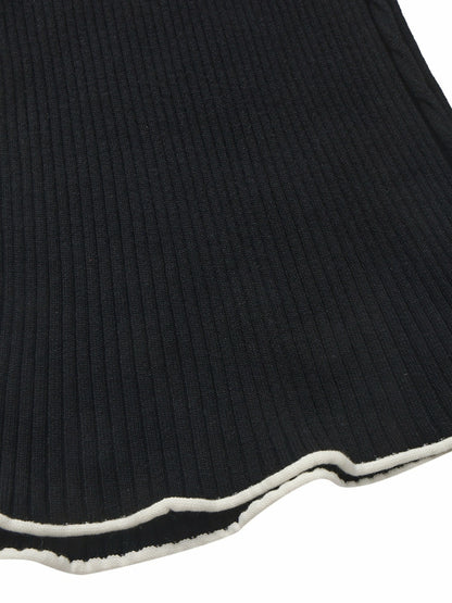 Nana Jacqueline Charlotte Contrast-Waist Black Pants Black
