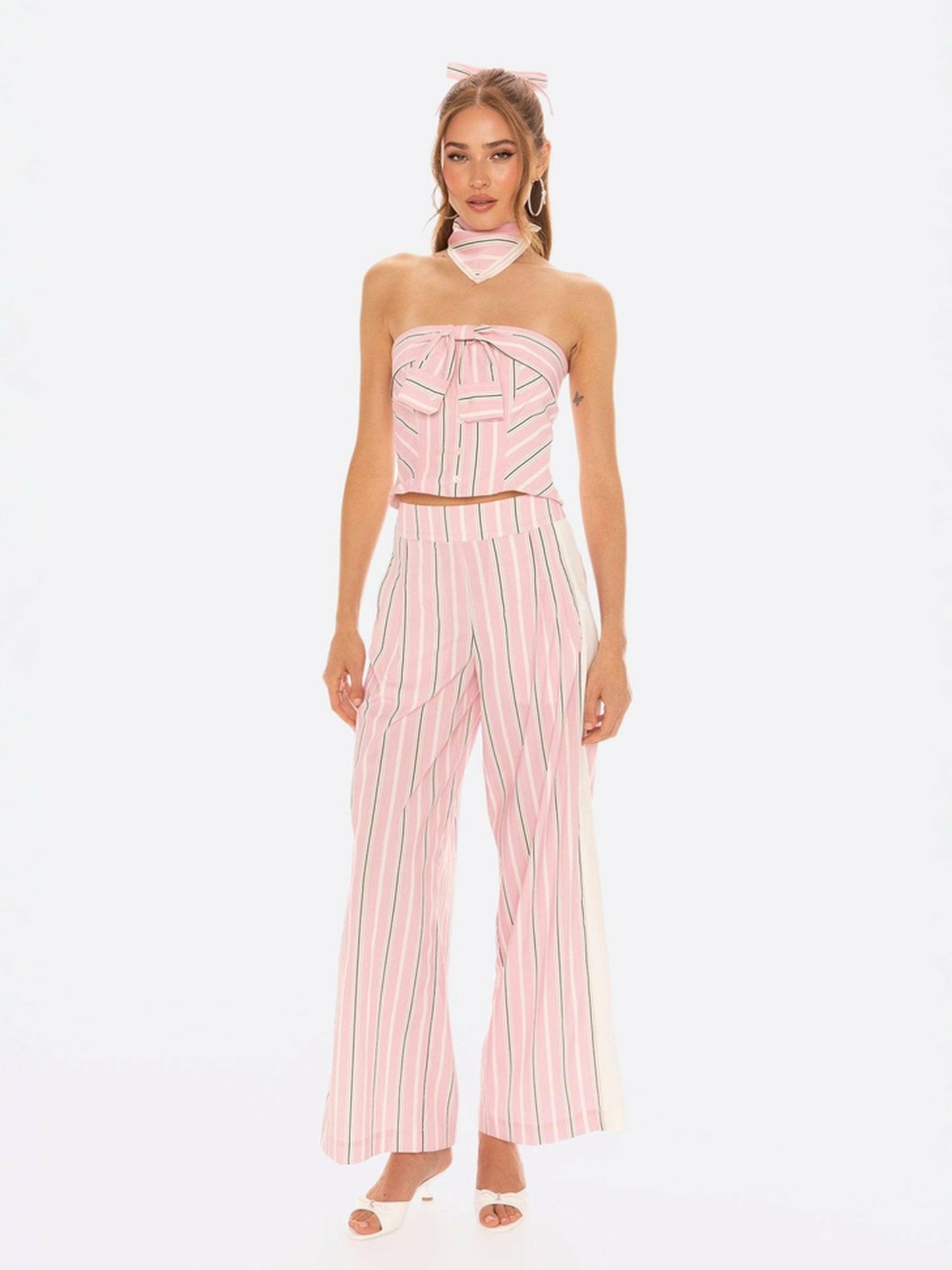 Nana Jacqueline Amber Pants: Pink Pants for Resort Brunch Pink