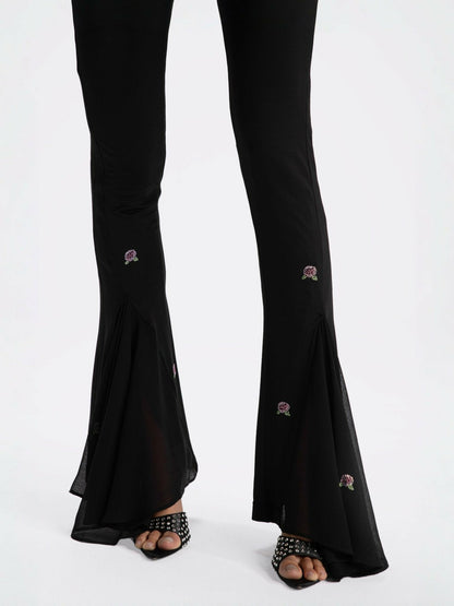 Nana Jacqueline Mara Rose Pants: Black Pants for Date Night Black