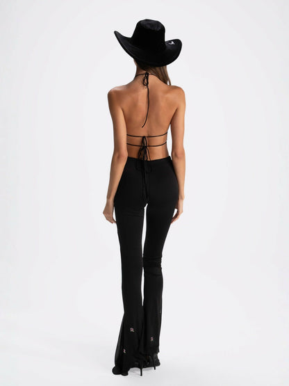 Nana Jacqueline Mara Rose Pants: Black Pants for Date Night Black