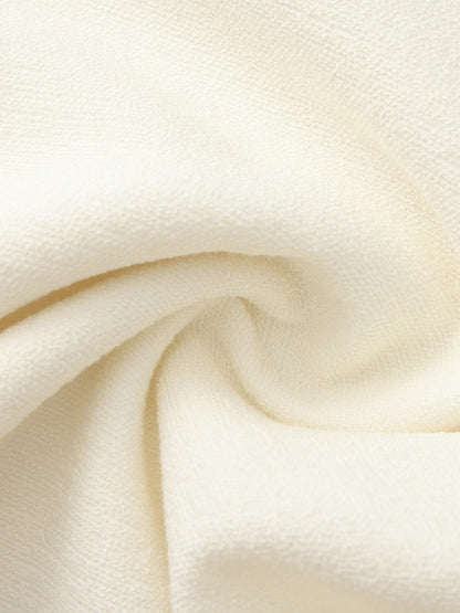 Nana Jacqueline Juliette Textured Wide-Leg White Tailored Pants White