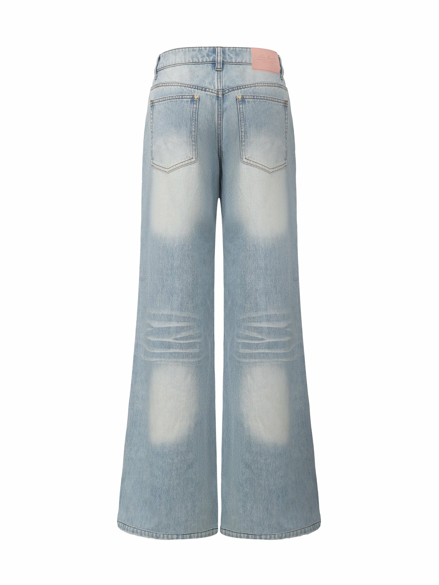 Nana Jacqueline Light Blue Low-Rise Straight Leg Jeans Light Blue