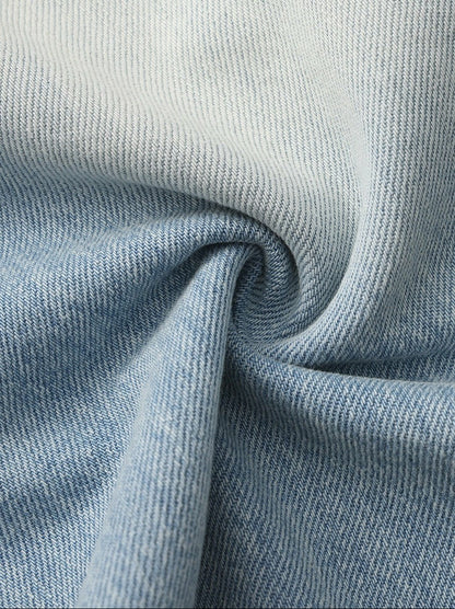 Nana Jacqueline Light Blue Low-Rise Straight Leg Jeans Light Blue