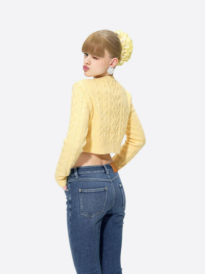 Nana Jacqueline Nicolette Denim: Blue Flare Jeans for Casual Luxury Daytime Blue