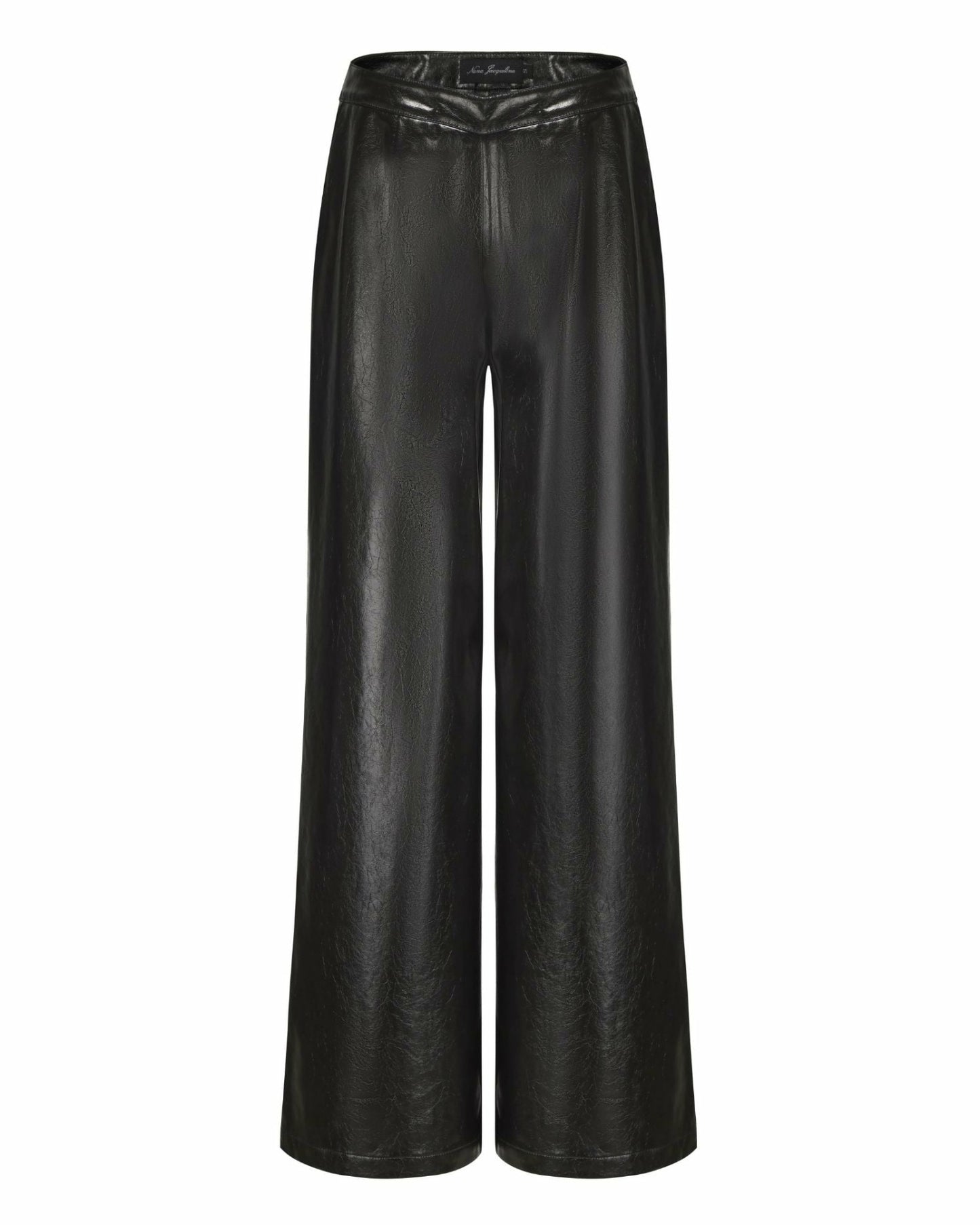Nana Jacqueline Evie Leather Pants: Black Leather Pants for Date Night Black