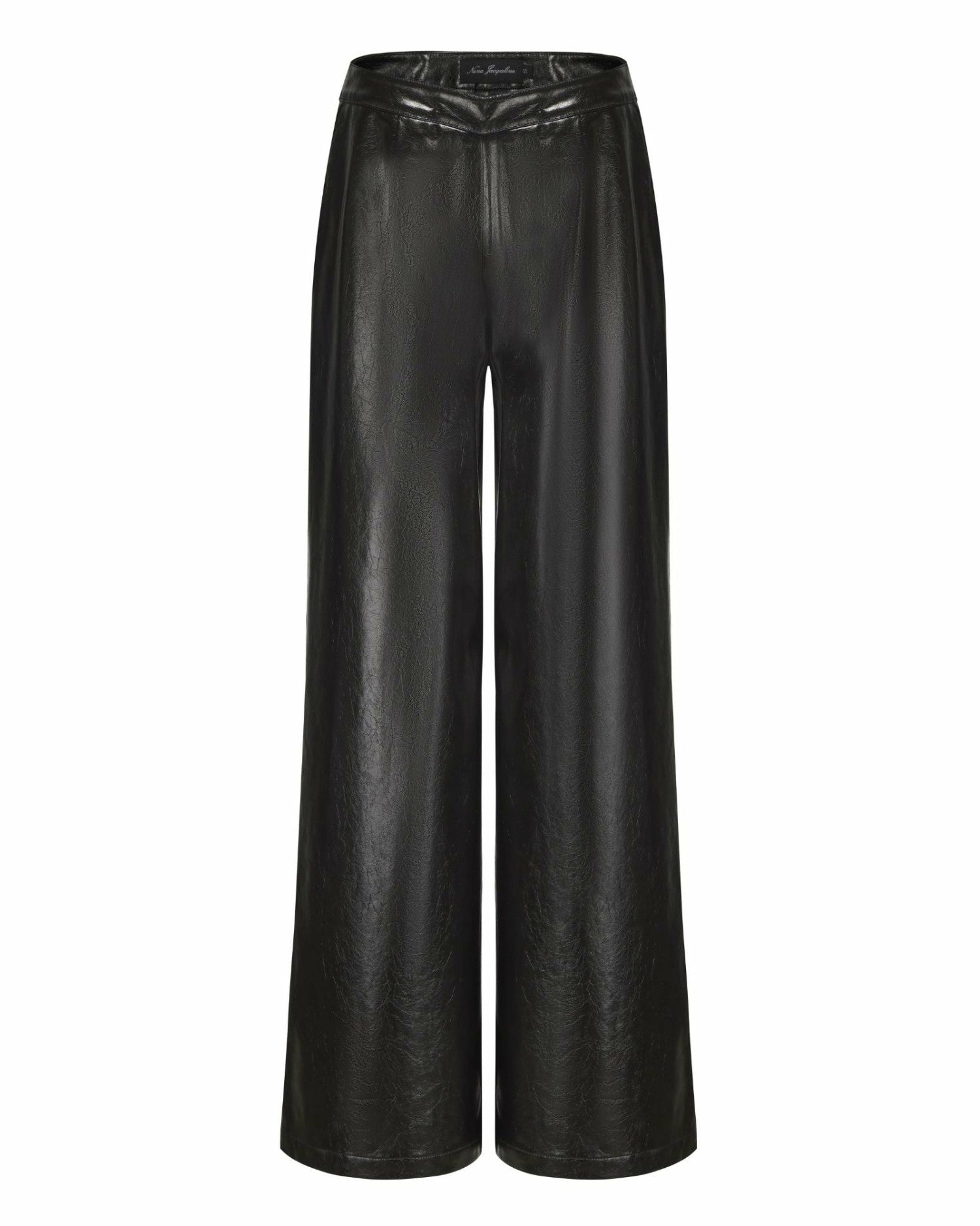 Nana Jacqueline Evie Leather Pants: Black Leather Pants for Date Night Black