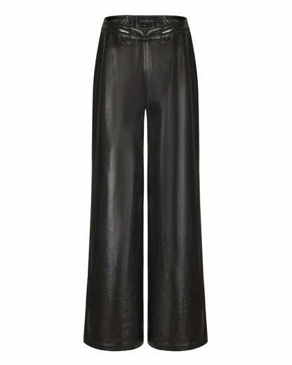 Nana Jacqueline Evie Leather Pants: Black Leather Pants for Date Night Black