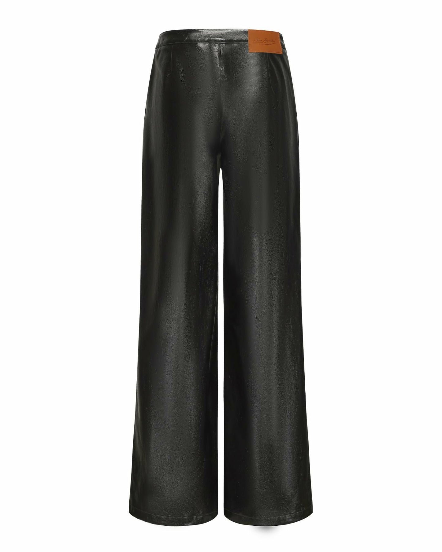 Nana Jacqueline Evie Leather Pants: Black Leather Pants for Date Night Black