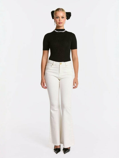 Nana Jacqueline Brittany Jeans: White Jeans for Brunch White