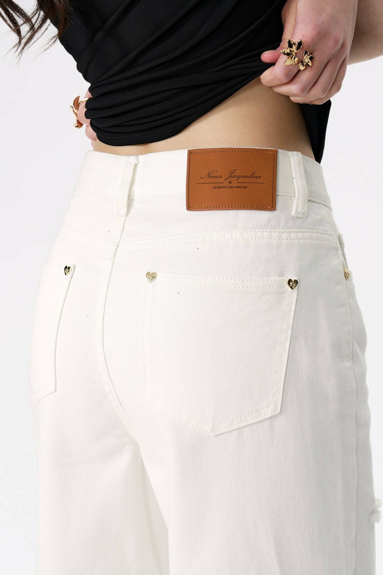 Nana Jacqueline Colette Jeans: White Jeans for Brunch White