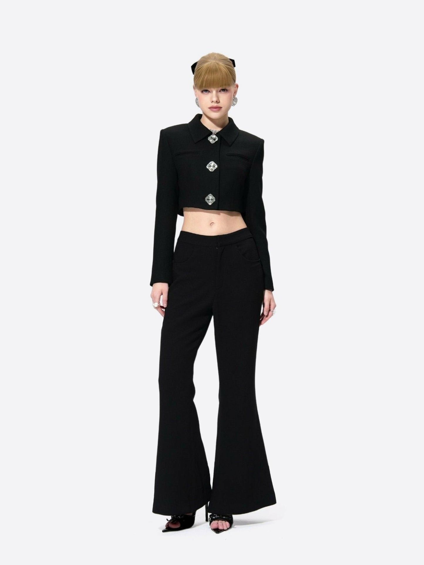 Nana Jacqueline Tatiana Pants: Black Pants for Office Wear Black