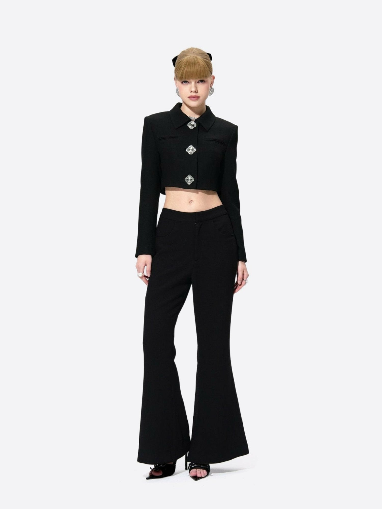 Nana Jacqueline Tatiana Pants: Black Pants for Office Wear Black