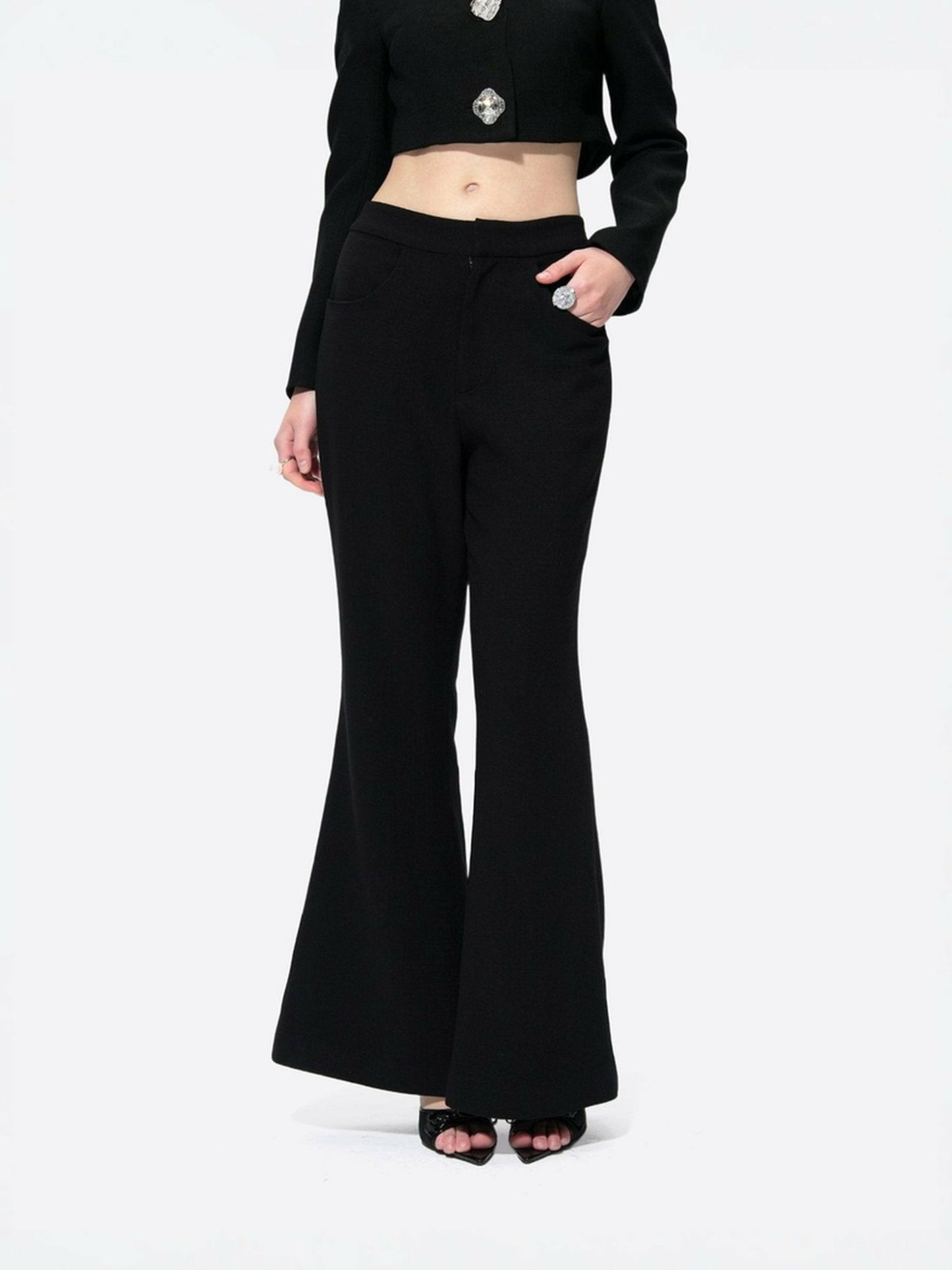 Nana Jacqueline Tatiana Pants: Black Pants for Office Wear Black