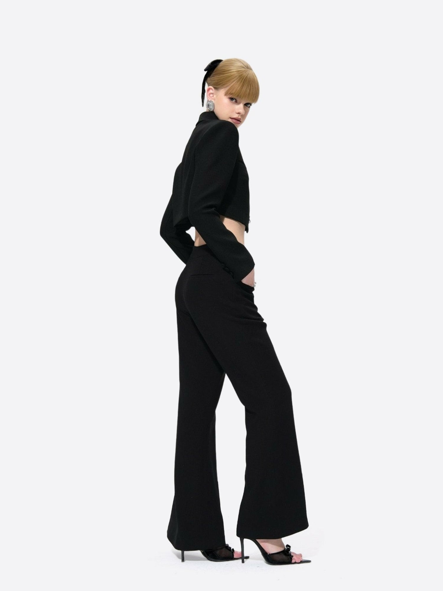 Nana Jacqueline Tatiana Pants: Black Pants for Office Wear Black