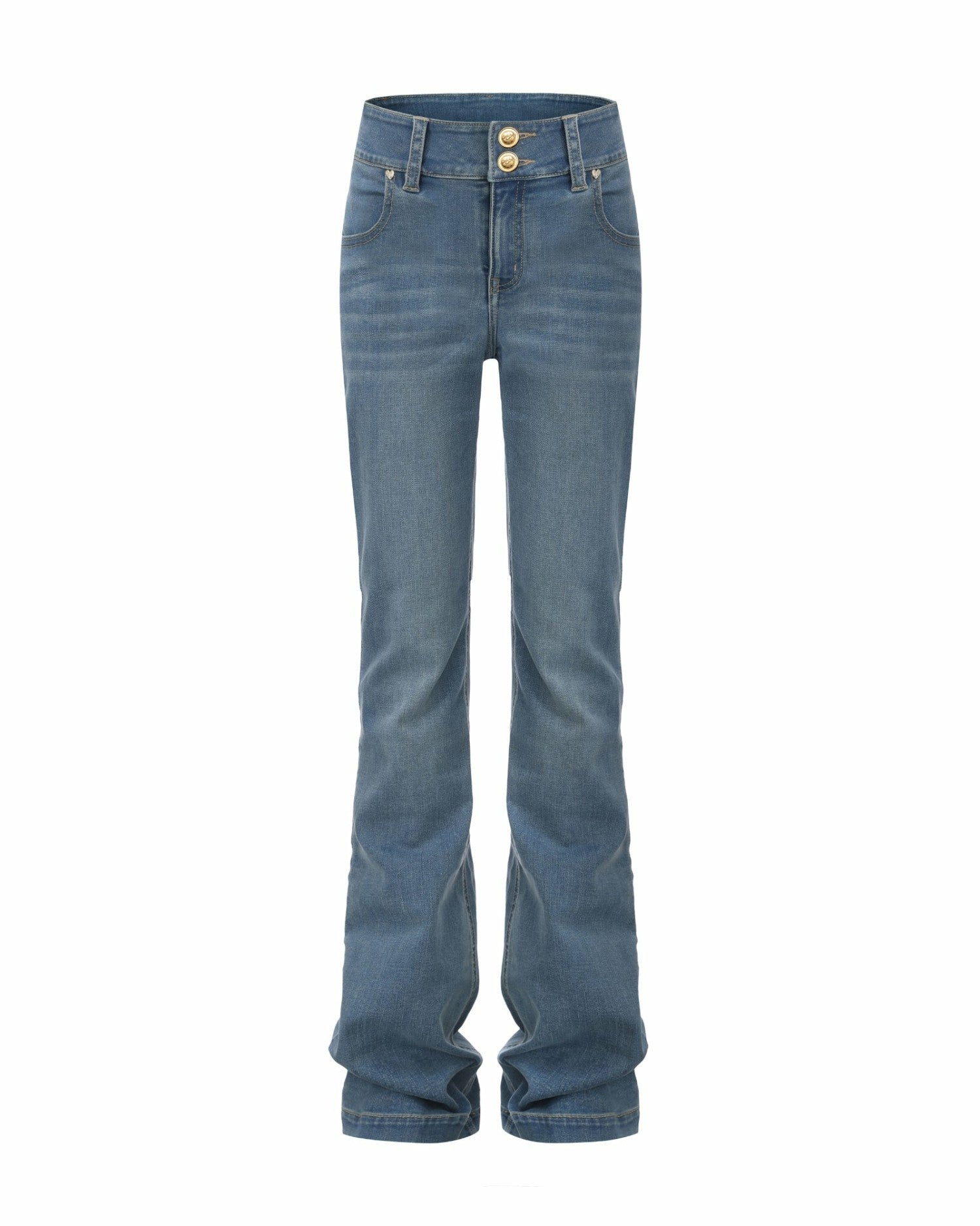 Nana Jacqueline Gia High-Waist Bootcut Jeans: Blue Jeans for Elevated Everyday Style Blue