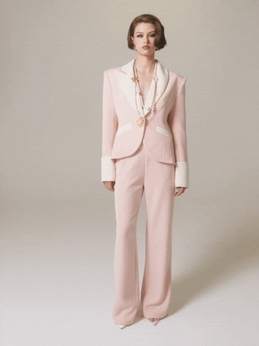 Nana Jacqueline Juliet Pants: Pink Pants for Brunch Pink