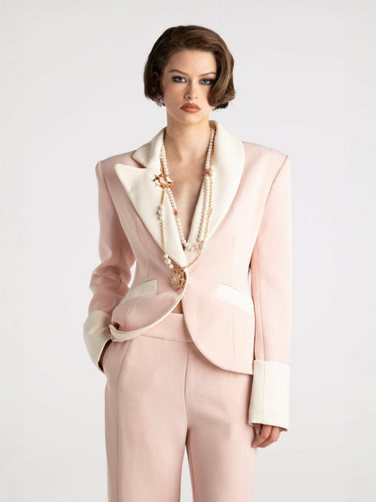 Nana Jacqueline Juliet Pants: Pink Pants for Brunch Pink