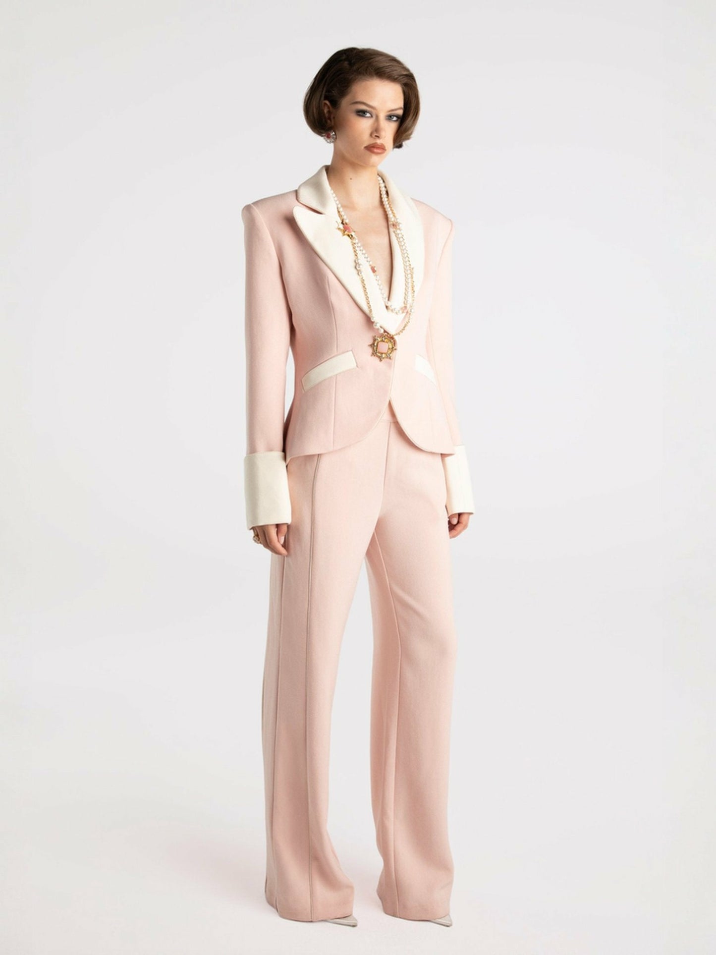 Nana Jacqueline Juliet Pants: Pink Pants for Brunch Pink