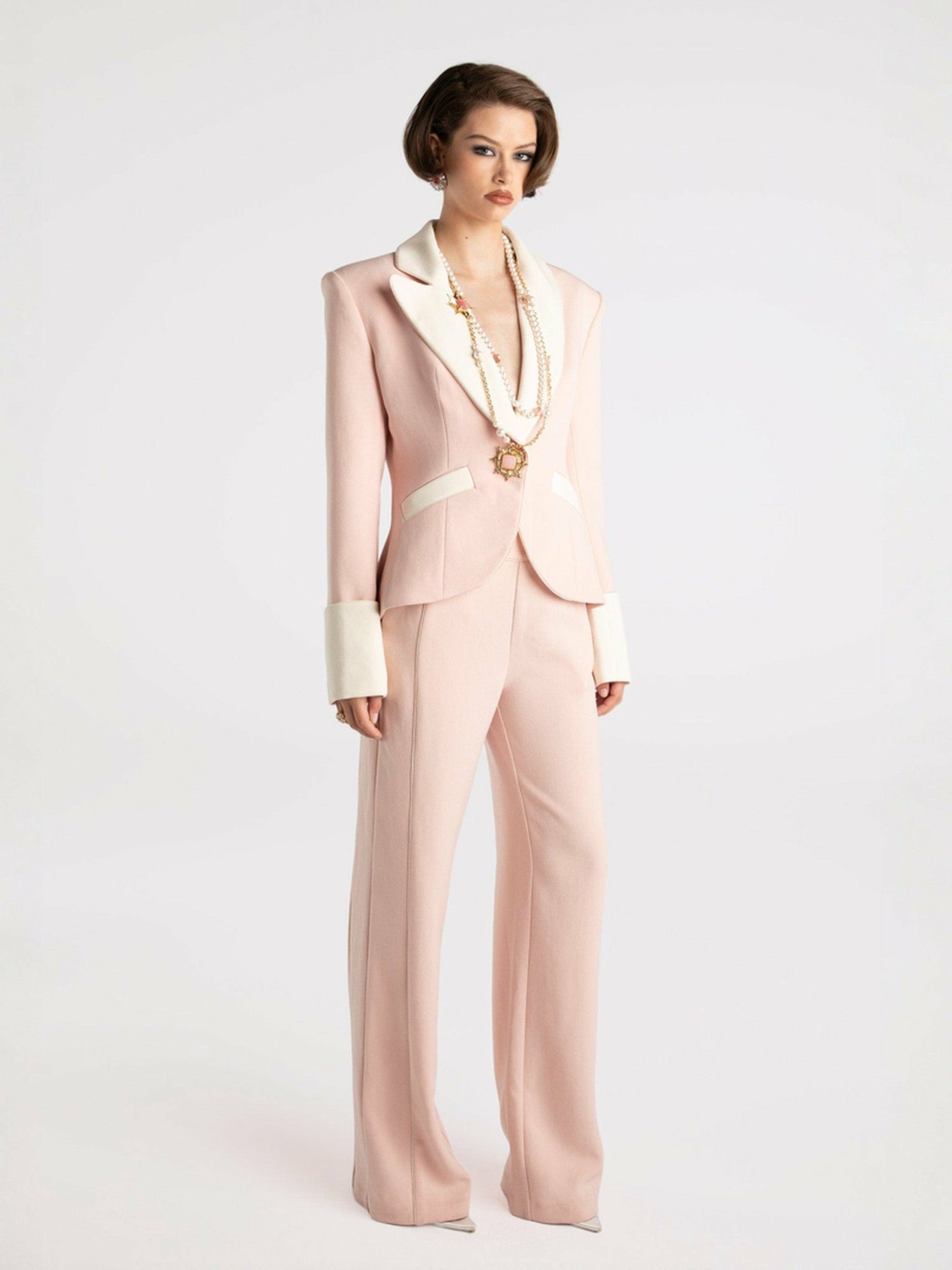 Nana Jacqueline Juliet Pants: Pink Pants for Brunch Pink
